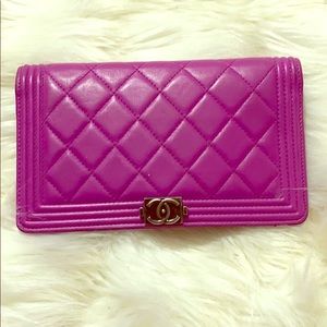 Pink Chanel wallet